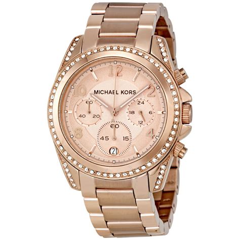 michael kors uhr blair weiss|michael kors blair rose watch.